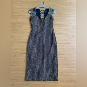 Gold dress with strings